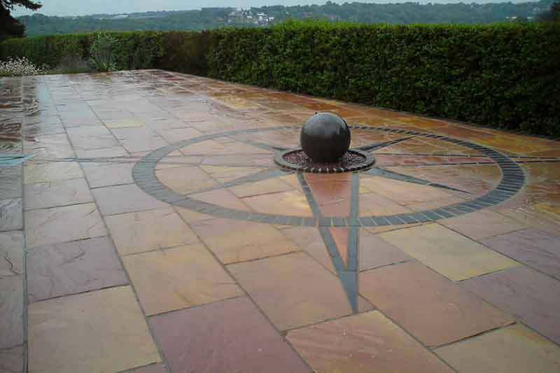 compass waterfeature