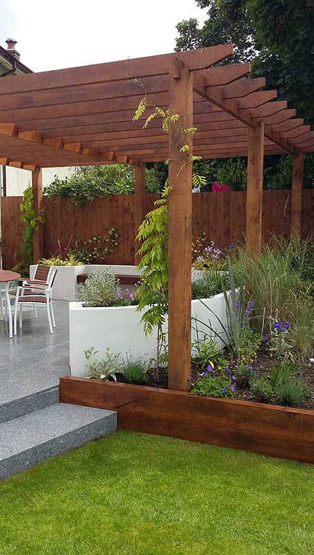 oak pergola