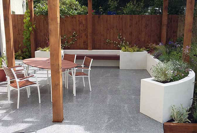 modern patio