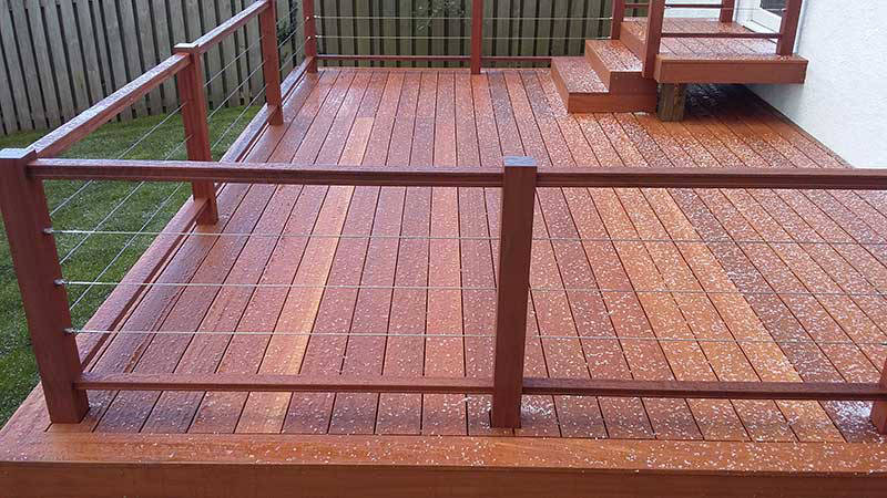 hardwood deck