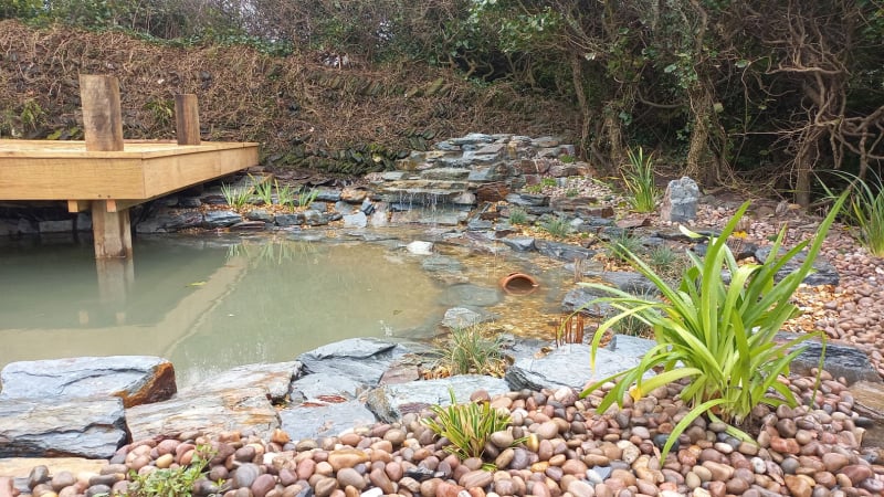waterfall pond
