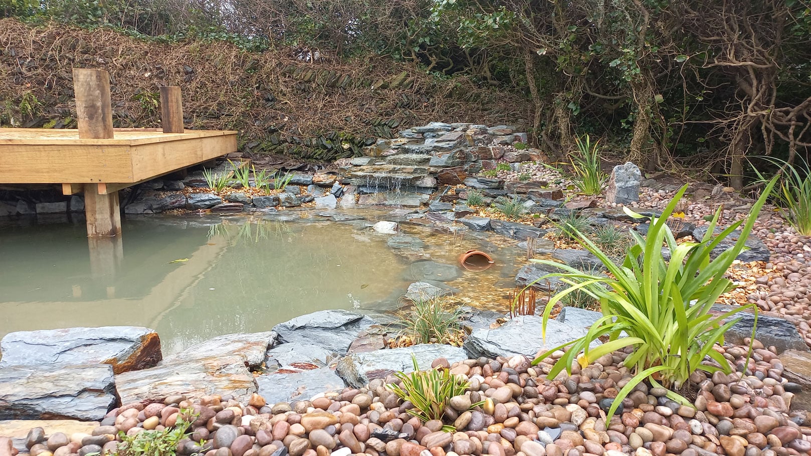 waterfall pond