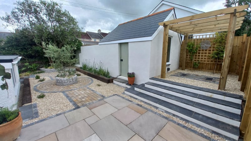rear garden after