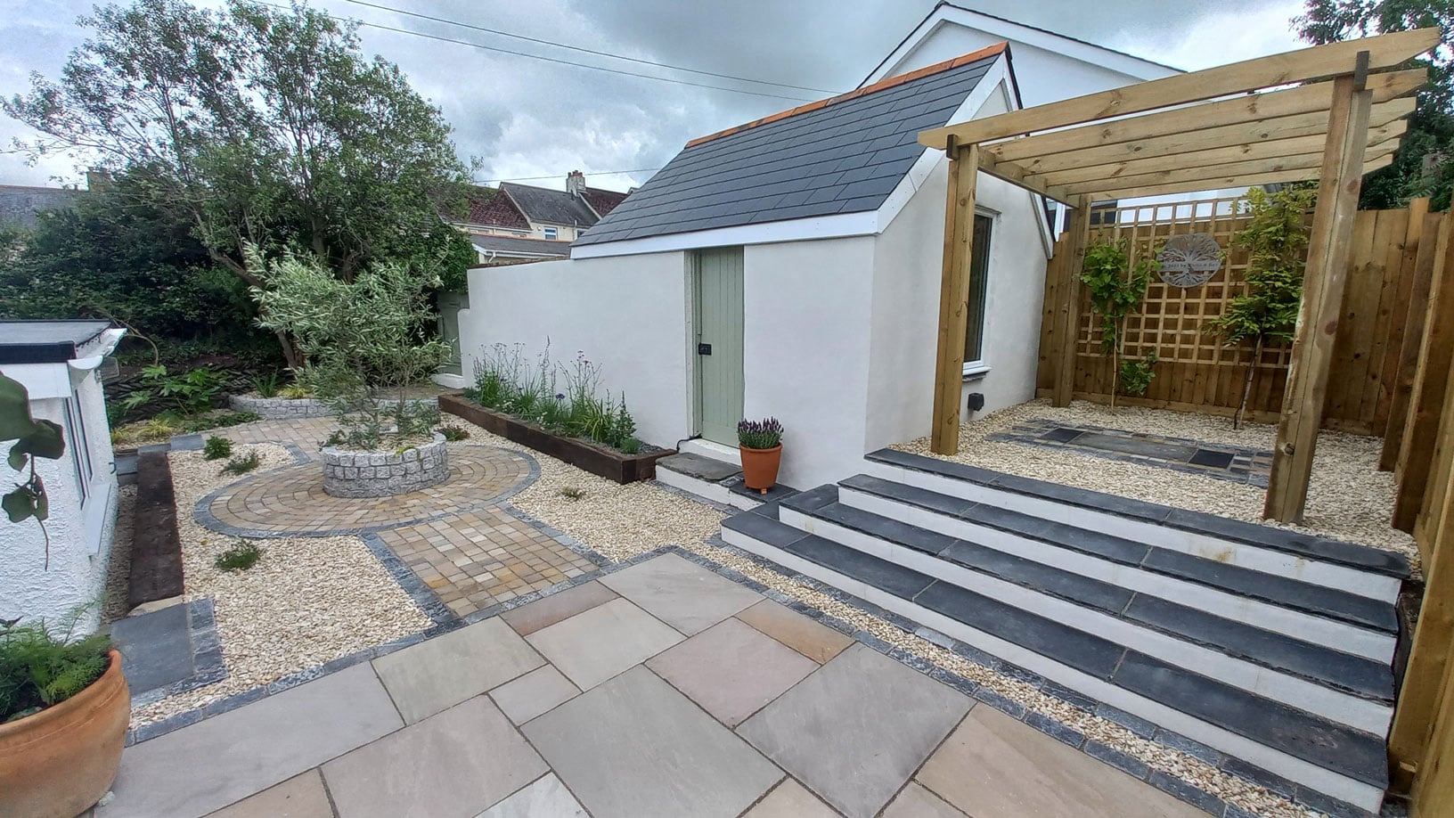 rear garden after