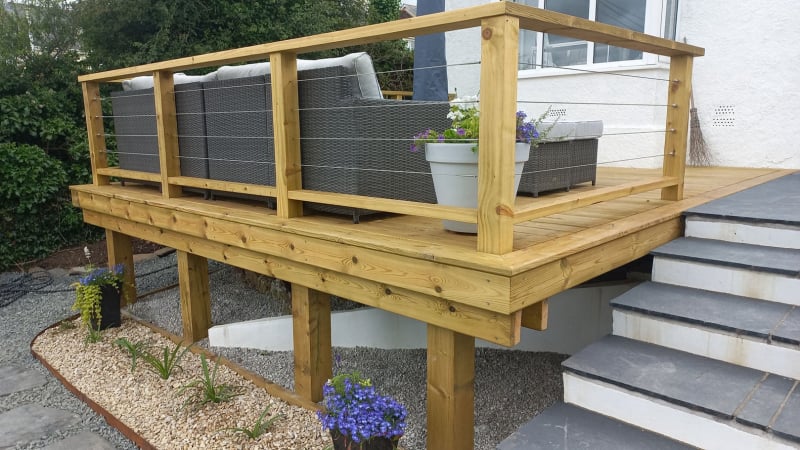 Raised deck