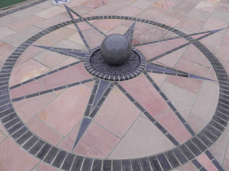 compass waterfeature