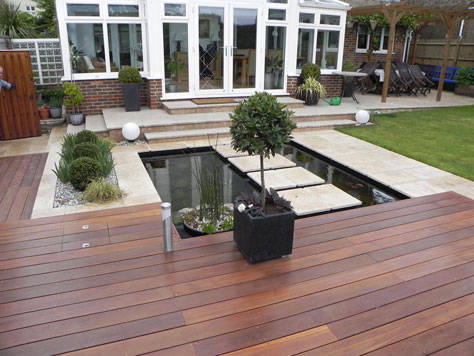 hardwood deck
