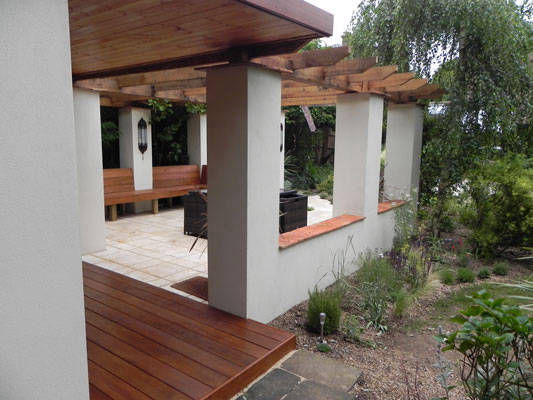 oak pergola