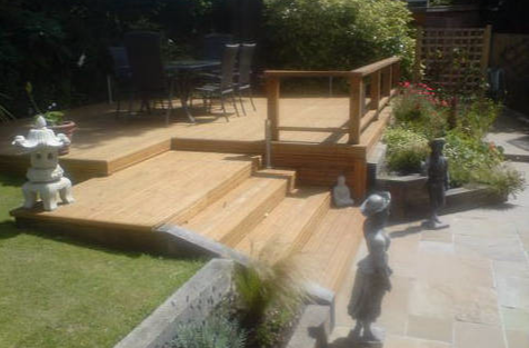 softwood deck