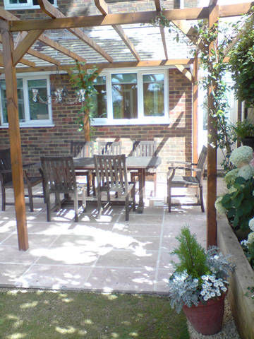 softwood pergola